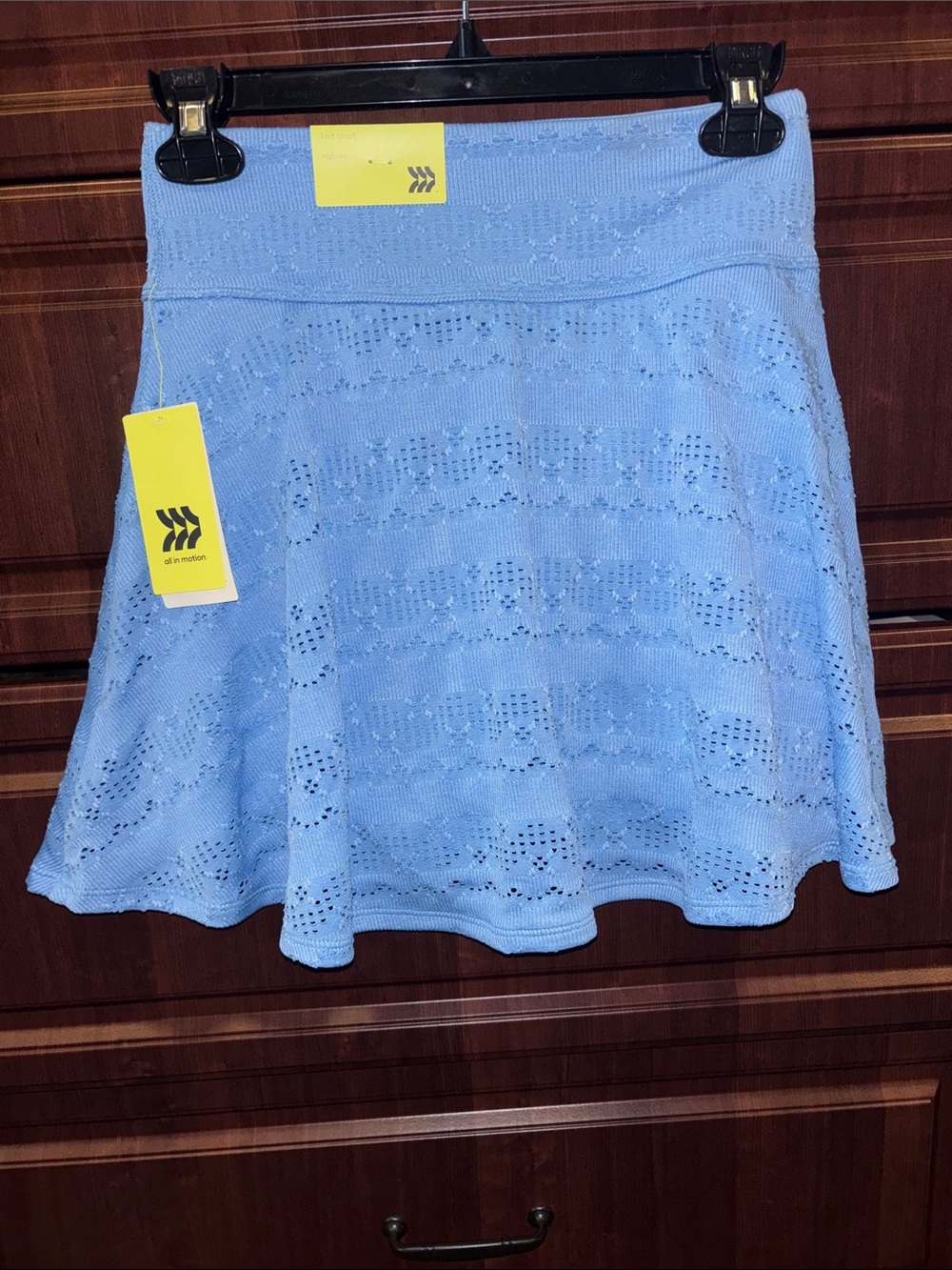 all in motion Light Blue Eyelet Skater Skirt
